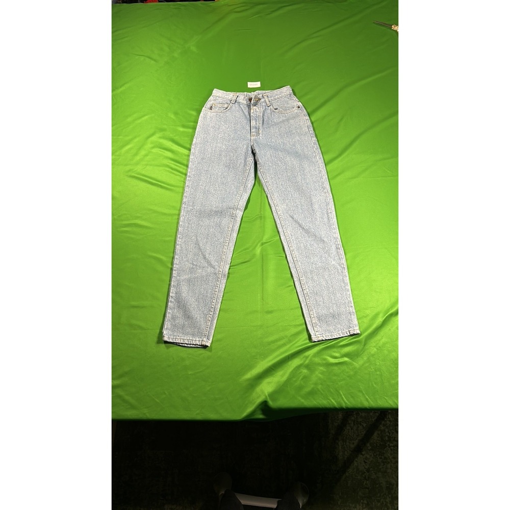 Vintage Lee Riders High Waisted Light Wash Denim Jeans USA Made Size 9 27x30.5